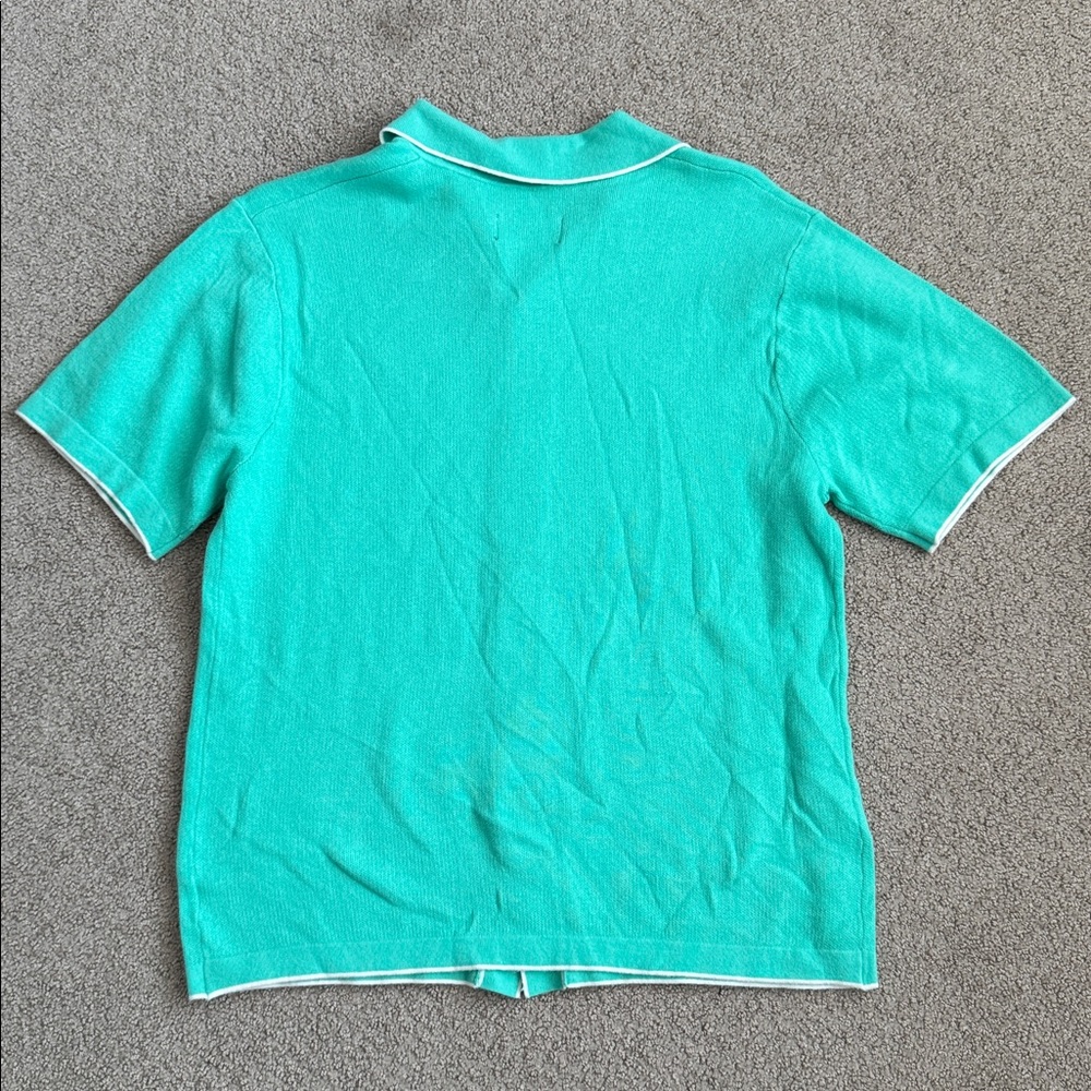 NWT Original Use Men's Short Sleeve Knit Button-Down‎ Shirt - Size: Small - Picture 5 of 5